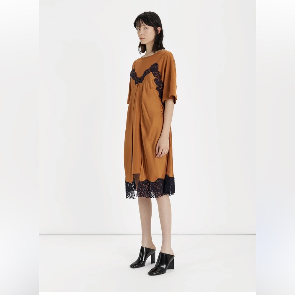 MAISON MARGIELA Silk Slip & T-Shirt Dress